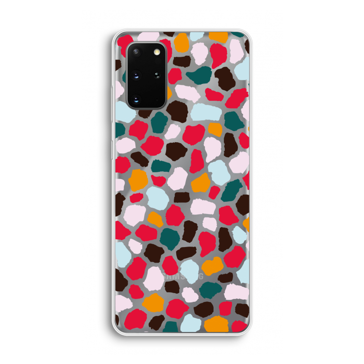Colored Giraffe: Samsung Galaxy S20 Plus Transparant Hoesje
