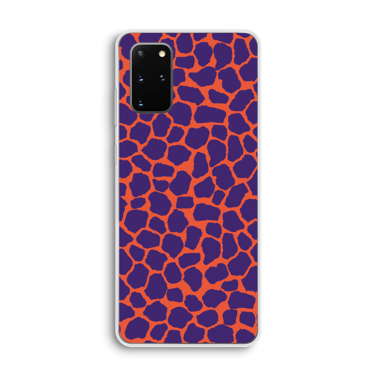 Purple Giraffe: Samsung Galaxy S20 Plus Transparant Hoesje