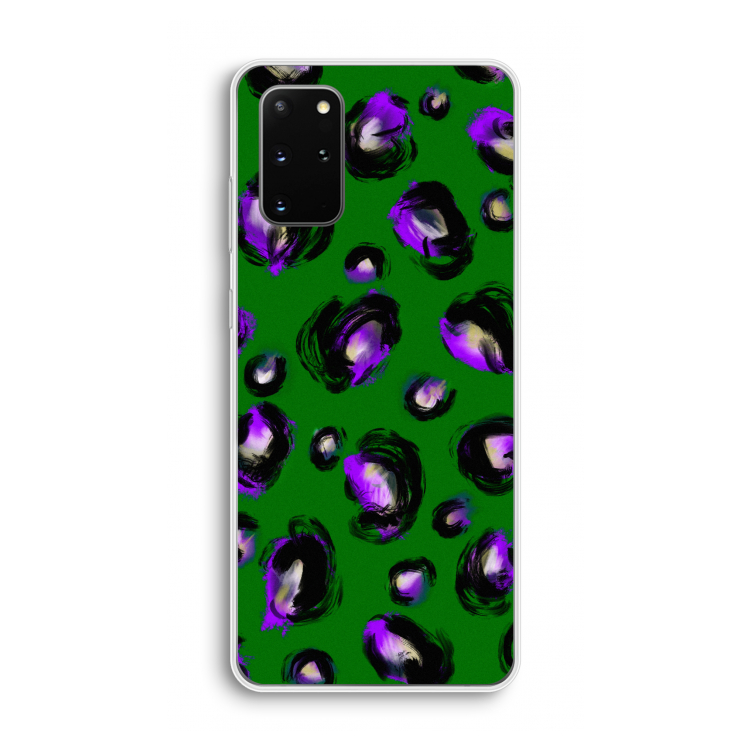 Green Cheetah: Samsung Galaxy S20 Plus Transparant Hoesje