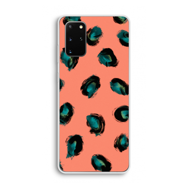 Pink Cheetah: Samsung Galaxy S20 Plus Transparant Hoesje