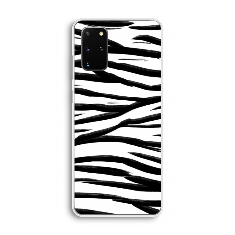 Zebra pattern: Samsung Galaxy S20 Plus Transparant Hoesje
