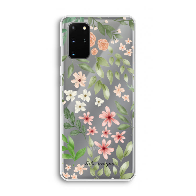 Botanical sweet flower heaven: Samsung Galaxy S20 Plus Transparant Hoesje
