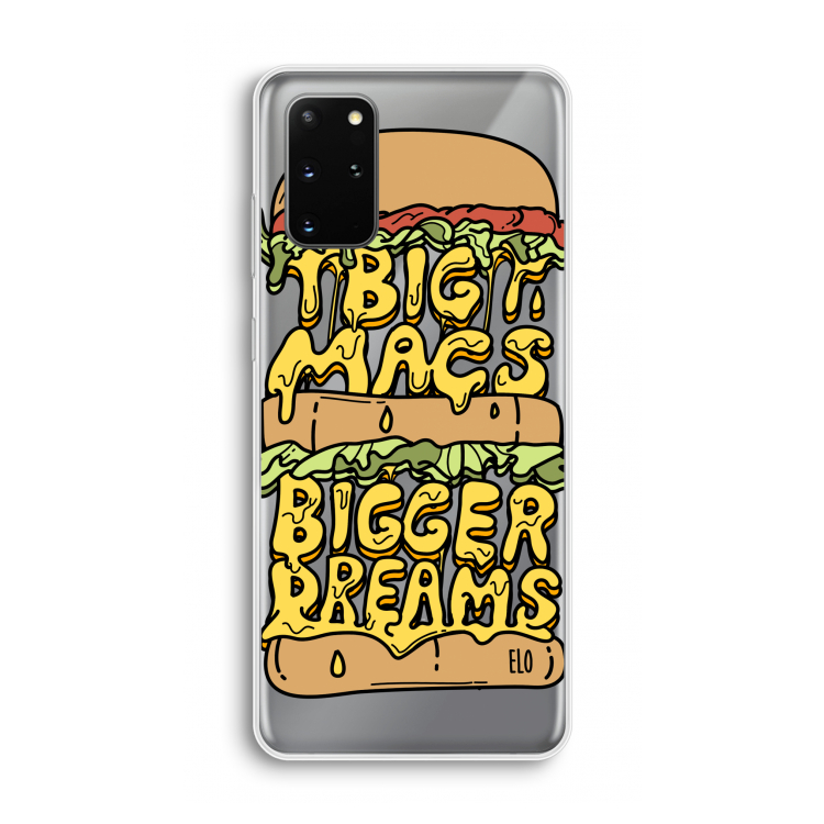 Big Macs Bigger Dreams: Samsung Galaxy S20 Plus Transparant Hoesje
