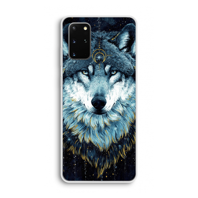 Darkness Wolf: Samsung Galaxy S20 Plus Transparant Hoesje