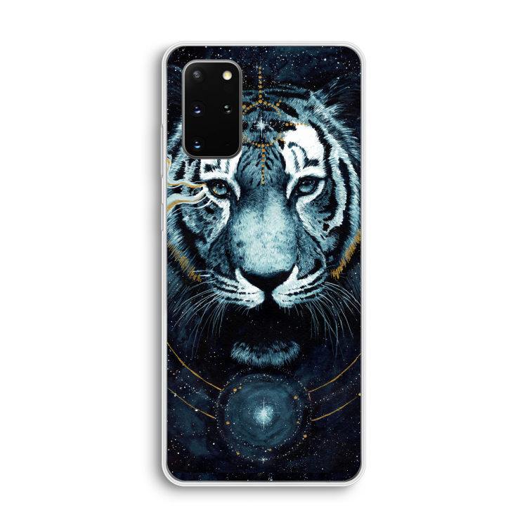 Darkness Tiger: Samsung Galaxy S20 Plus Transparant Hoesje
