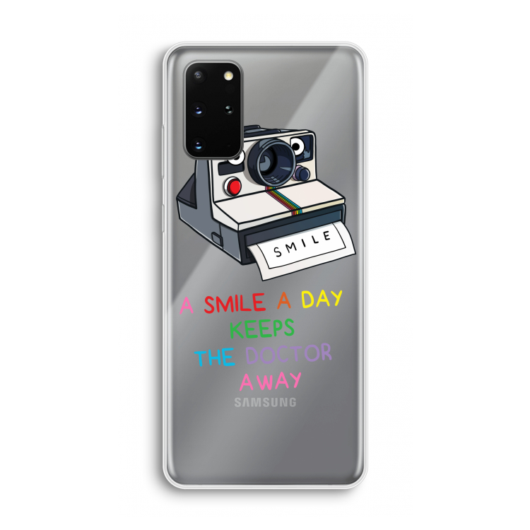 Smile: Samsung Galaxy S20 Plus Transparant Hoesje
