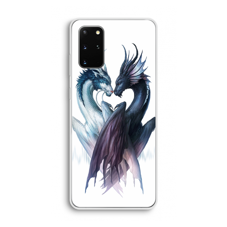 Yin Yang Dragons: Samsung Galaxy S20 Plus Transparant Hoesje