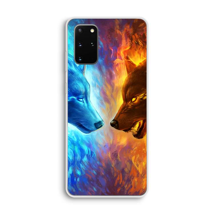 Fire & Ice: Samsung Galaxy S20 Plus Transparant Hoesje