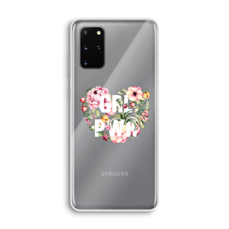GRL PWR Flower: Samsung Galaxy S20 Plus Transparant Hoesje