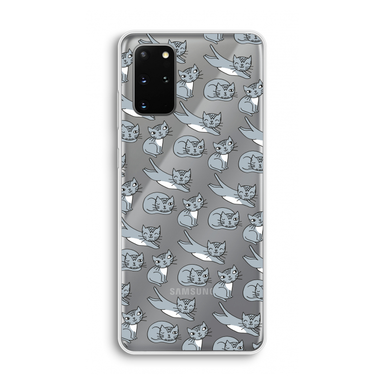 Poezen: Samsung Galaxy S20 Plus Transparant Hoesje
