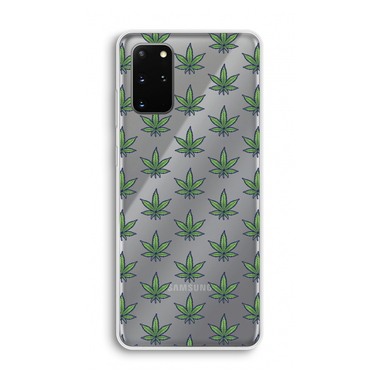 Weed: Samsung Galaxy S20 Plus Transparant Hoesje