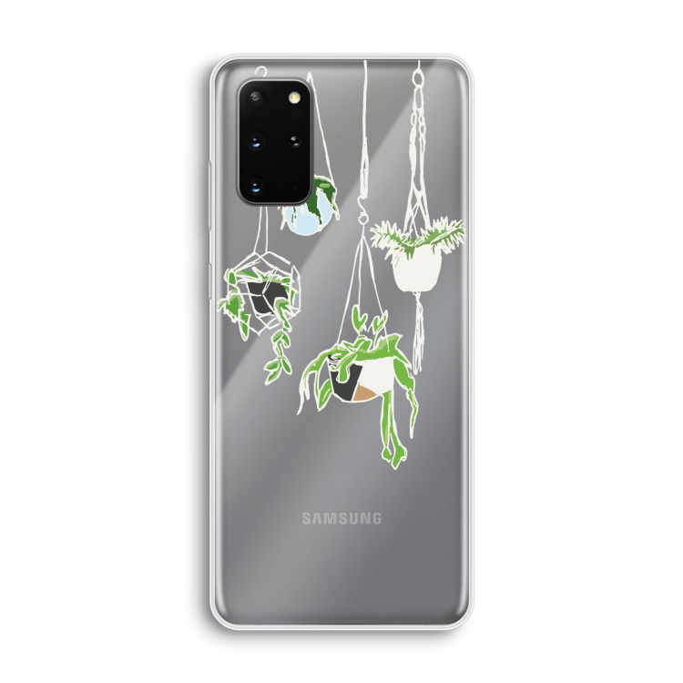 Hang In There: Samsung Galaxy S20 Plus Transparant Hoesje