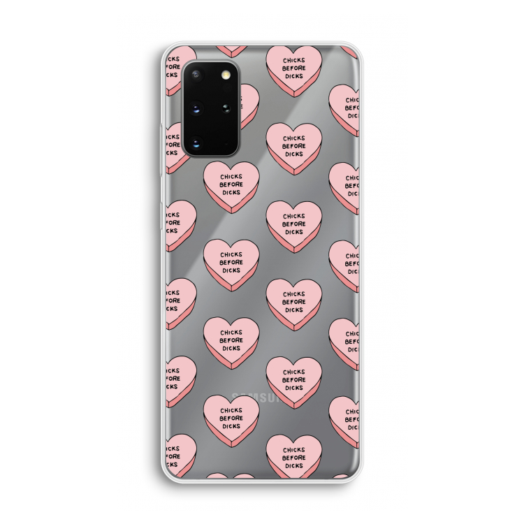 Chicks before dicks: Samsung Galaxy S20 Plus Transparant Hoesje