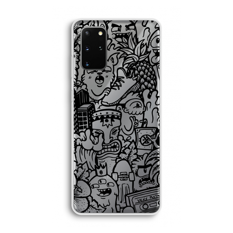 Vexx Black Mixtape: Samsung Galaxy S20 Plus Transparant Hoesje