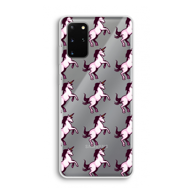 Musketon Unicorn: Samsung Galaxy S20 Plus Transparant Hoesje