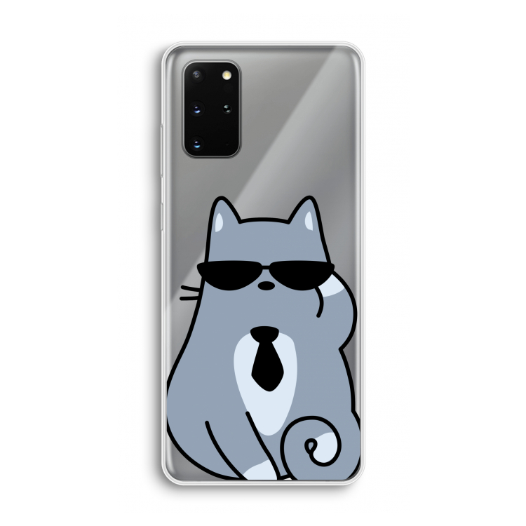 Cool cat: Samsung Galaxy S20 Plus Transparant Hoesje