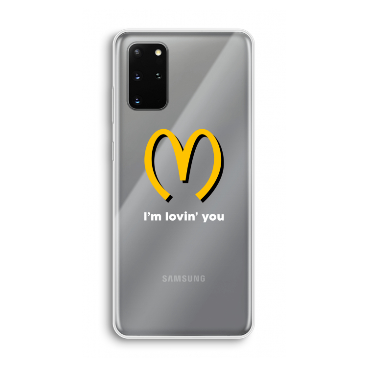 I'm lovin' you: Samsung Galaxy S20 Plus Transparant Hoesje