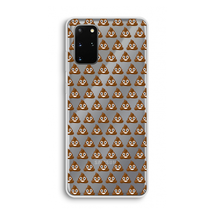 Poop emoji: Samsung Galaxy S20 Plus Transparant Hoesje