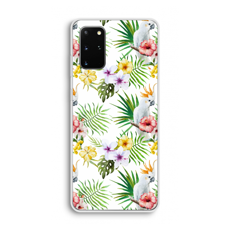 Gele kuif: Samsung Galaxy S20 Plus Transparant Hoesje