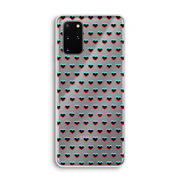 Hartjes: Samsung Galaxy S20 Plus Transparant Hoesje