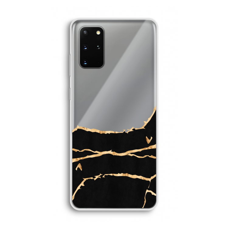 Gouden marmer: Samsung Galaxy S20 Plus Transparant Hoesje