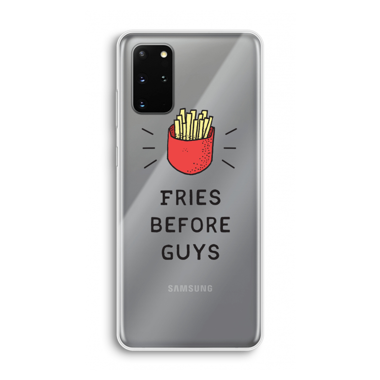 Fries before guys: Samsung Galaxy S20 Plus Transparant Hoesje