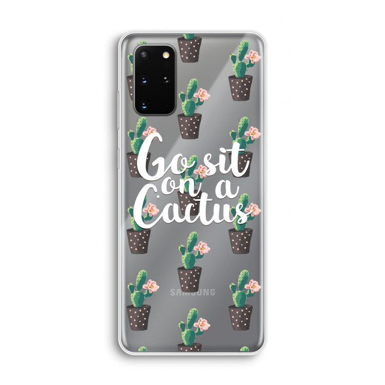 Cactus quote: Samsung Galaxy S20 Plus Transparant Hoesje