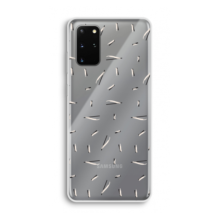 Hipster stripes: Samsung Galaxy S20 Plus Transparant Hoesje