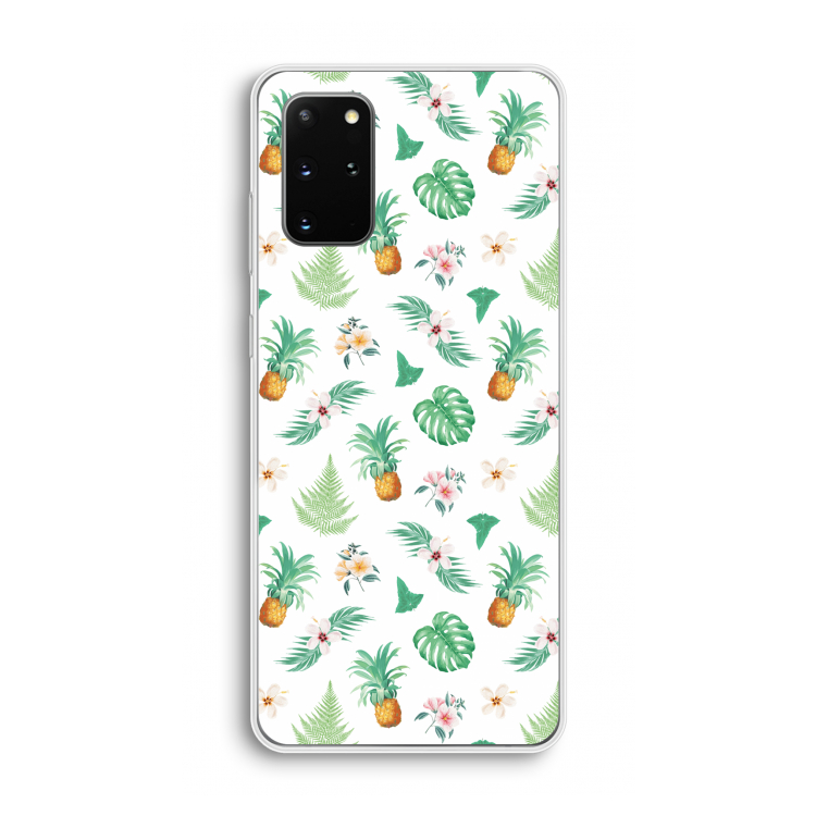 Ananas bladeren: Samsung Galaxy S20 Plus Transparant Hoesje