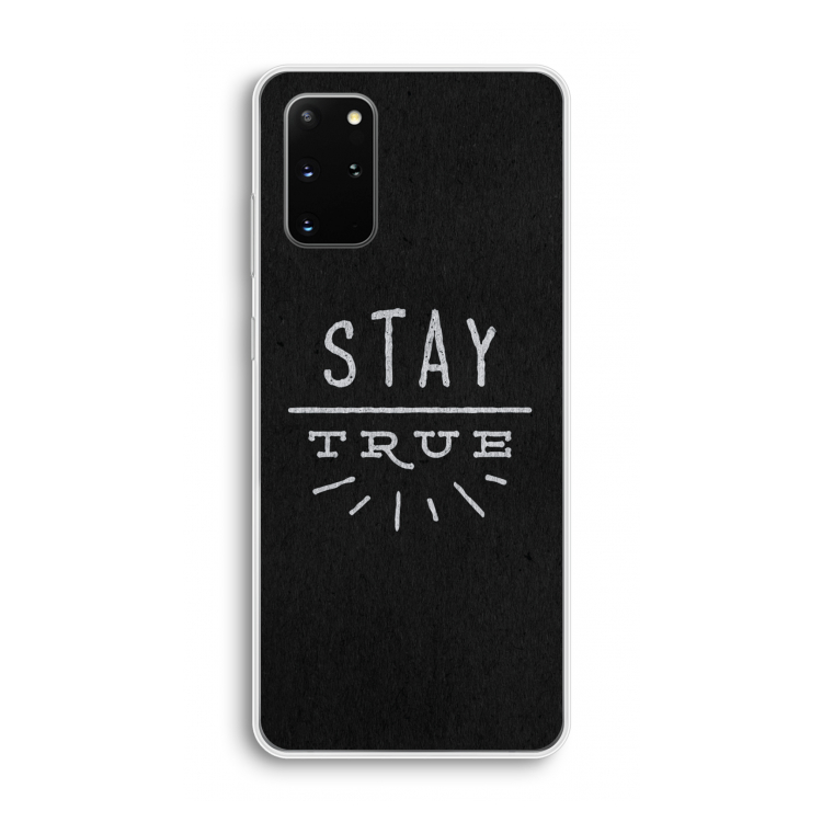 Stay true: Samsung Galaxy S20 Plus Transparant Hoesje