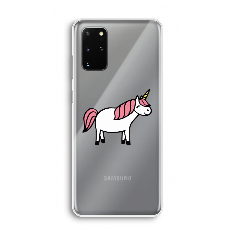 Eenhoorn: Samsung Galaxy S20 Plus Transparant Hoesje
