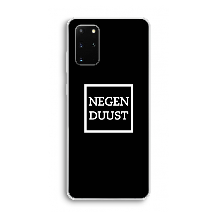 Negenduust black: Samsung Galaxy S20 Plus Transparant Hoesje