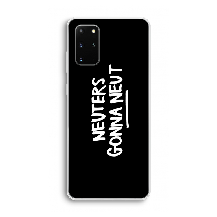 Neuters (zwart): Samsung Galaxy S20 Plus Transparant Hoesje