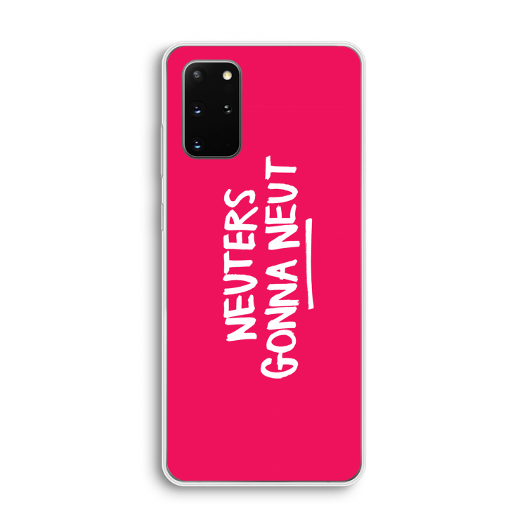 Neuters (roze): Samsung Galaxy S20 Plus Transparant Hoesje