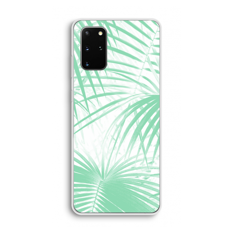 Palmbladeren: Samsung Galaxy S20 Plus Transparant Hoesje