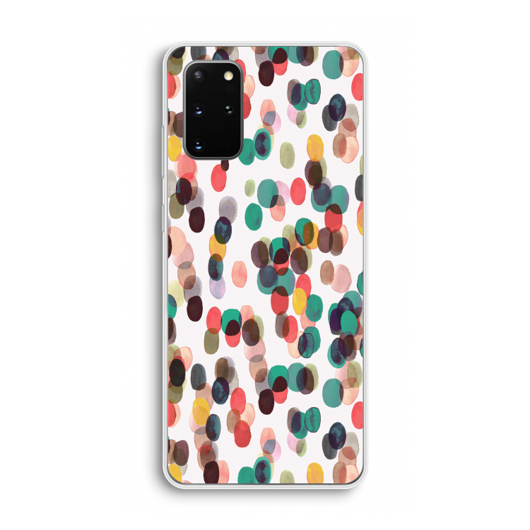 Tropical Dots: Samsung Galaxy S20 Plus Transparant Hoesje