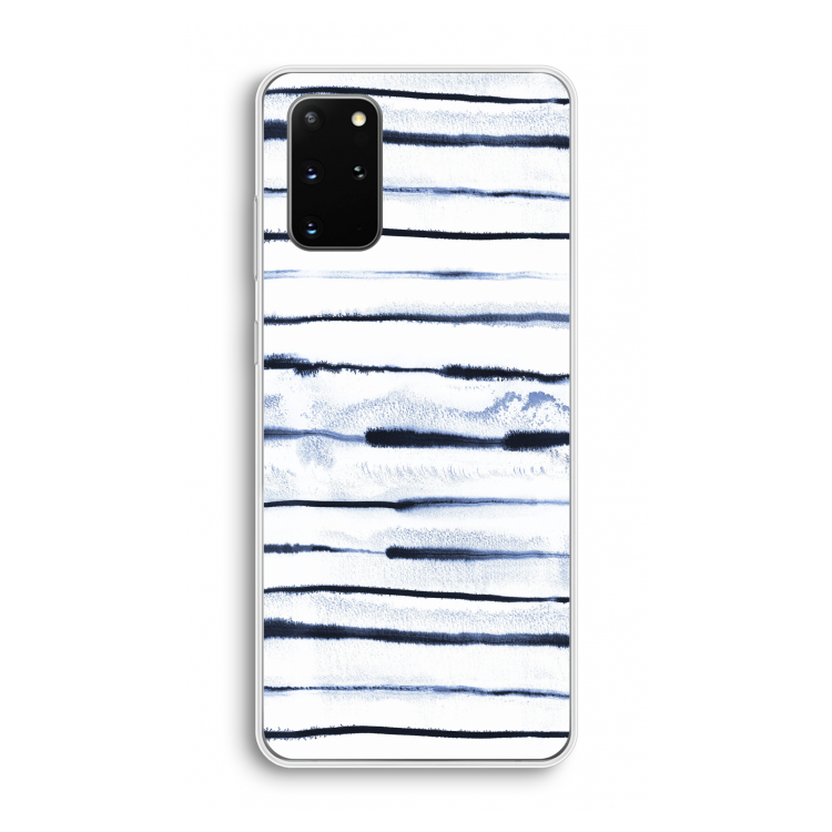 Ink Stripes: Samsung Galaxy S20 Plus Transparant Hoesje