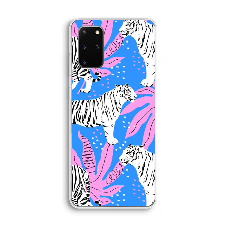Tijger: Samsung Galaxy S20 Plus Transparant Hoesje