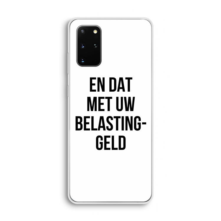 Belastinggeld: Samsung Galaxy S20 Plus Transparant Hoesje