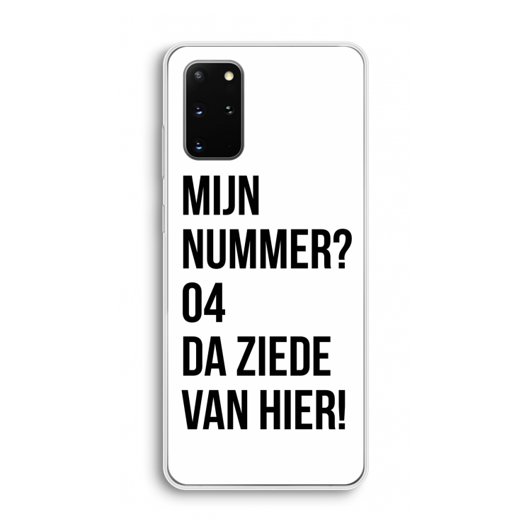 Da ziede van hier: Samsung Galaxy S20 Plus Transparant Hoesje
