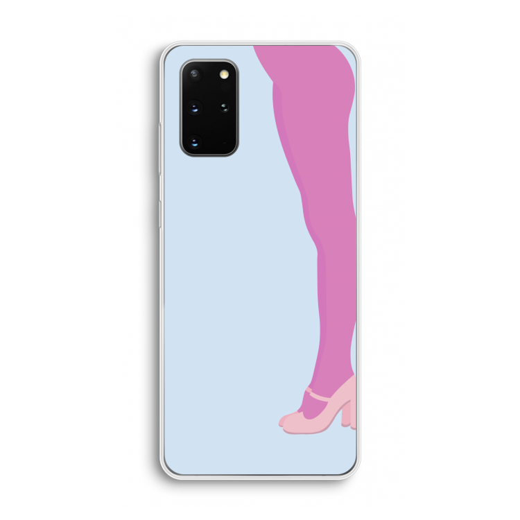 Pink panty: Samsung Galaxy S20 Plus Transparant Hoesje