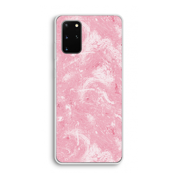 Abstract Painting Pink: Samsung Galaxy S20 Plus Transparant Hoesje