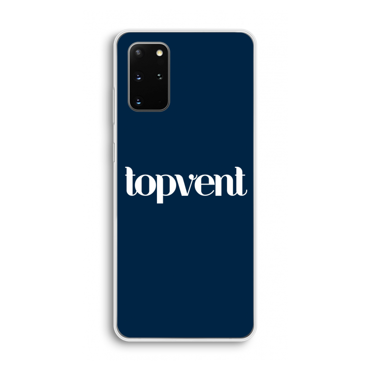 Topvent Navy: Samsung Galaxy S20 Plus Transparant Hoesje
