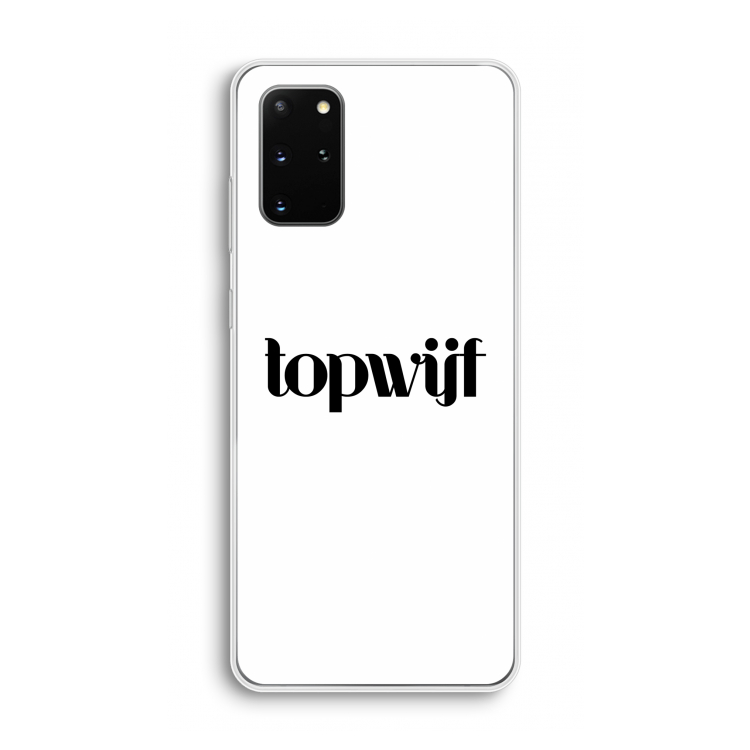 Topwijf Wit: Samsung Galaxy S20 Plus Transparant Hoesje
