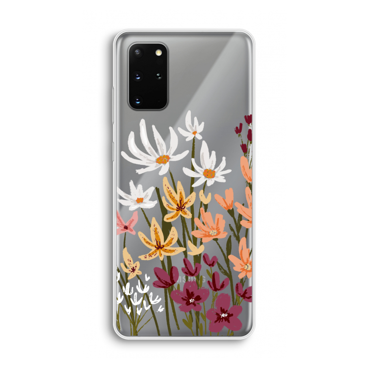 Painted wildflowers: Samsung Galaxy S20 Plus Transparant Hoesje
