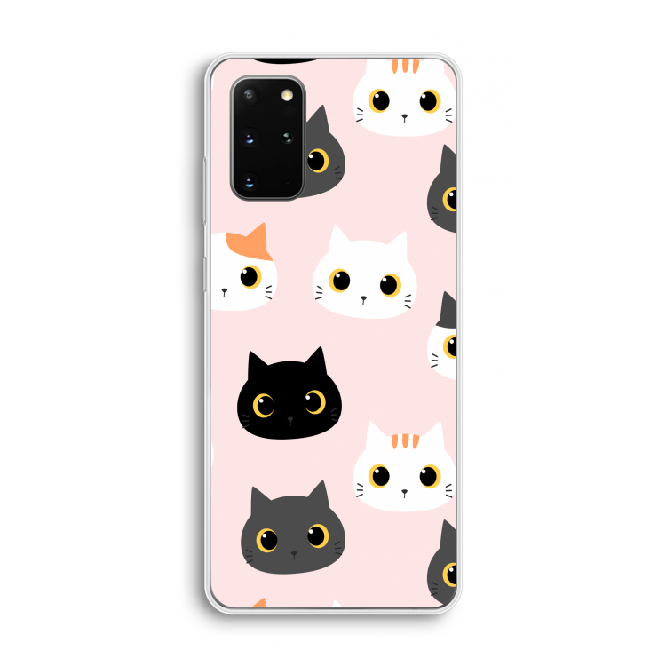 Katten: Samsung Galaxy S20 Plus Transparant Hoesje