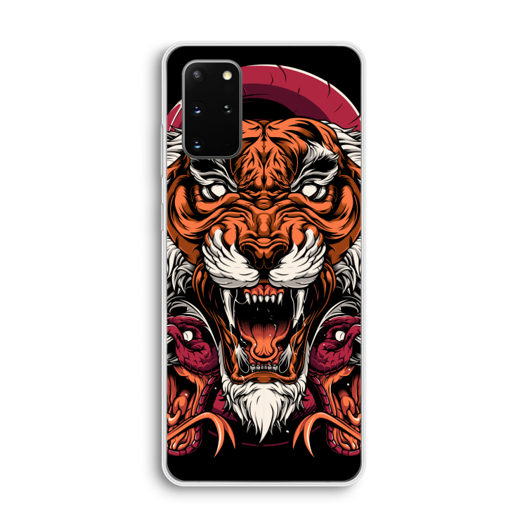 Tiger and Rattlesnakes: Samsung Galaxy S20 Plus Transparant Hoesje