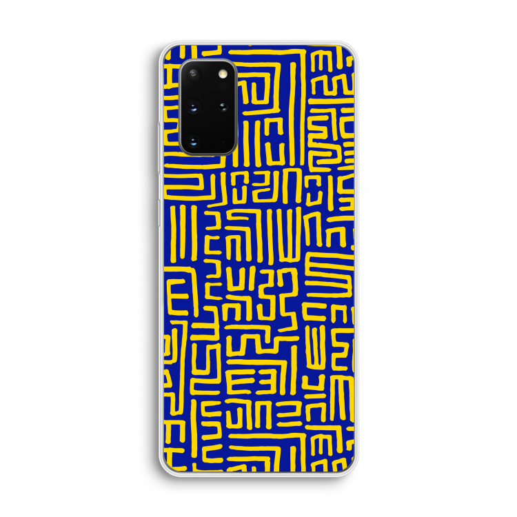 Majorelle Blue Print: Samsung Galaxy S20 Plus Transparant Hoesje