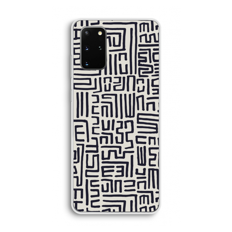 Moroccan Print: Samsung Galaxy S20 Plus Transparant Hoesje