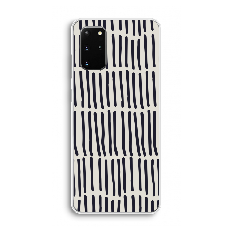 Moroccan stripes: Samsung Galaxy S20 Plus Transparant Hoesje